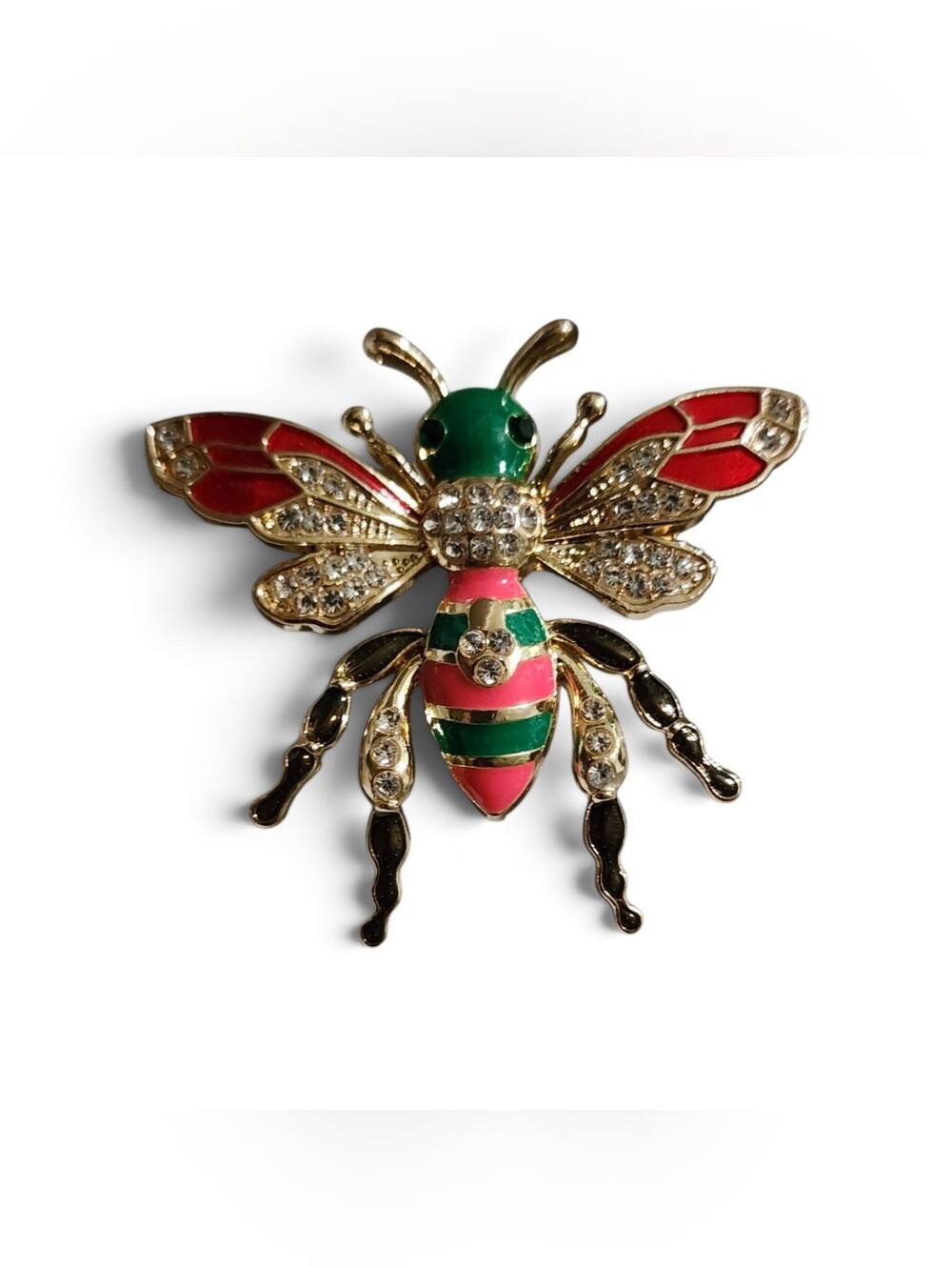 ✨️🐝Vintage Style Rhinestone Enamel Bee Brooch Pin